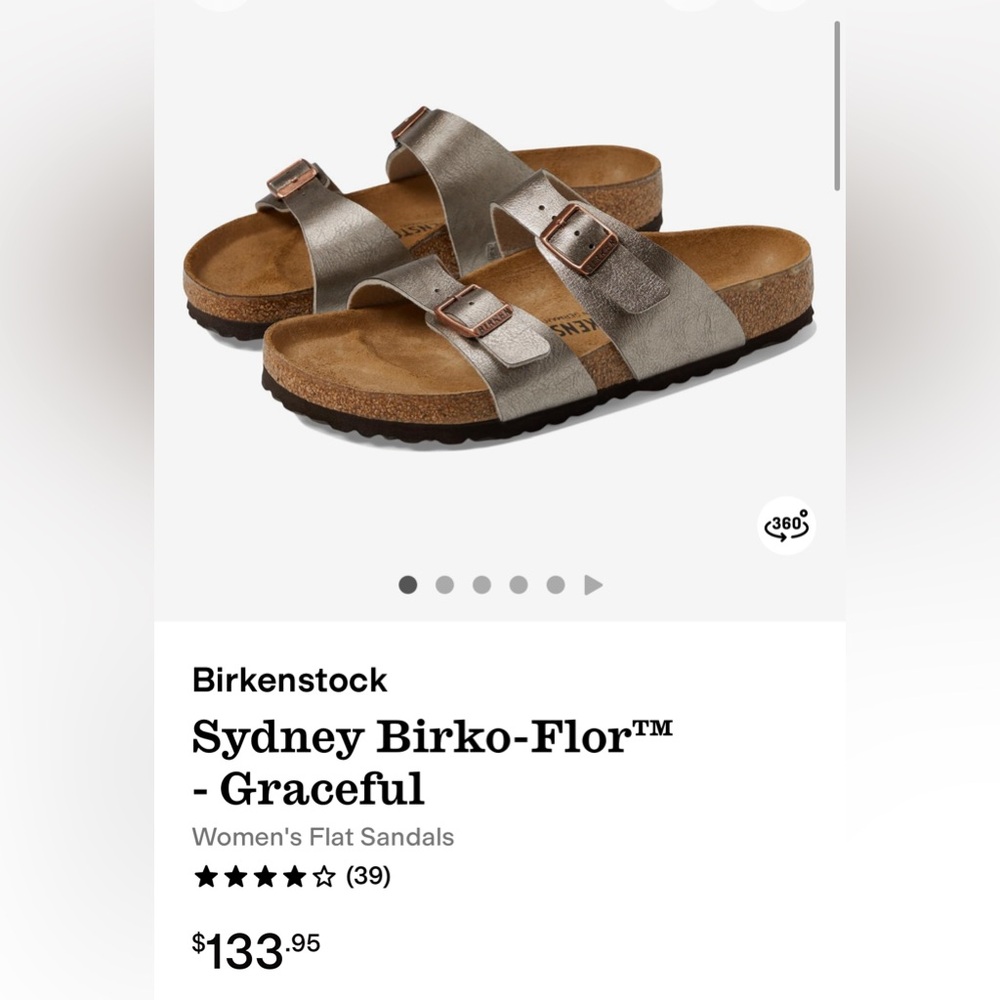 Birkenstock Sydney BS 10-10.5 NARROW